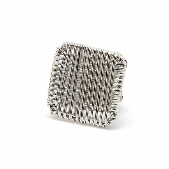 Amrita Singh Silver wire ring adjustable 7.5/8 - Picture 3 of 4